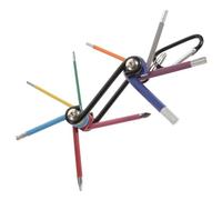 ieron Set di 9 chiavi a brugola portatili Torx, chiavi esagonali pieghevoli, set di chiavi metriche, codifica a colori Tx Star da 2-6 mm, SL5, PH2, T30 per montaggio di mobili, riparazione biciclette,