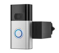 Ieron Staffa di Montaggio Adesiva per Campanello Supporto per Campanello a 2 Vie Nessuna Perforazione Richiesta con Kit di Cunei di Montaggio a Vite per Campanello Accessori per videocitofono