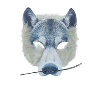 Ieron The Wolf Mask, Maschera di Halloween Maschere per Il Viso Maschera per Animali Maschera per Urlo Copertura per Il Viso di Lupo Lavabile per Feste in Maschera Cosplay