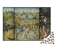 Ieronimo Bos Dipinti Di Fama Mondiale Puzzle Per Giovani 1000 Pezzi, Gioco Educativo Per Famiglie Arte Puzzle in Legno Souvenir Regali, Impegnativo Puzzles, Pittura ad olio