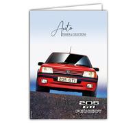 IETSCPXL-16131 MAXI GRANDE CARTE XL 22 x 31 cm Peugeot 205 GTI Licenza Ufficiale Sport Automobile Collezione - Interno Bianco 44 x 31 cm - Con Busta, Partenza Ritirata Compleanno