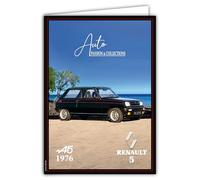 IETSCPXL-19656 MAXI GRANDE CARTE XL 22 x 31 cm Renault 5 R5 Alpine A5 1976 Licenza Ufficiale Sport Automobile Collezione - Interni Bianco 44 x 31 cm - Con Busta - Partenza o Compleanno