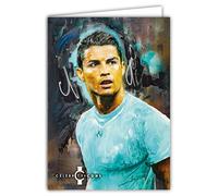 IETSCPXL-19773 MAXI GRANDE CARTE XL 22 x 31 cm Calciatore Portoghese Stella del Calcio CELEBRITY ICONS Sidney Maurer LICENZA UFFICIALE - Interno 44 x 31 cm con busta, compleanno da incorniciare