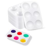 IETWATE 40 Pezzi Tavolozza per Dipingere, Tavolozza Acquerelli per Bambini 12.5cm x 8.5cm, Wet Palette in Plastica, Tavolozze di Pittura Rettangolare, per Acquerelli Acrilici e Oli