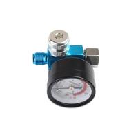 IEUMJNAT 1/5 Pezzo Euro Compressore Pistola a spruzzo Strumento Parti a Pressione 1/4 Pollice Separatore Olio Acqua Filtro Aria Trappola for umidità(5 PCS,Regulator)