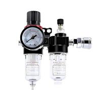 IEUMJNAT Regolatore del Filtro del compressore d'Aria Pneumatico AFC2000 Separatore dell'olio e dell'Acqua AFR2000 + AL2000 G1/4 Ridurre la Pressione con i lubrificanti(AFC w (PC4-02x2))