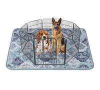 IEUUMLER 1PZ Tappetini Lavabili igienici per Cani, riutilizzabili educatore tappetino Pads per Cuccioli, Super Assorbente Addestramento traversine per cani per la Pipì EU011 (Blu, 180x180cm-1pc)