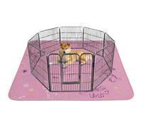 IEUUMLER 1PZ Tappetini Lavabili igienici per Cani, riutilizzabili educatore tappetino Pads per Cuccioli, Super Assorbente Addestramento traversine per cani per la Pipì FC013 (Rosa, 160*160cm-1pcs)