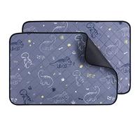 IEUUMLER 2PZ Tappetini Lavabili igienici per Cani, riutilizzabili educatore tappetino Pads per Cuccioli, Addestramento Assorbente traversine per cani per la Pipì FC013 (Grigio, 60*90cm-2pcs)