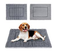 IEUUMLER Memory Foam Materasso per Cani, Cuscino per Cane Gatto, Pelosa Morbida Lavabile Doppio Uso Materasso per Grande Medio Piccolo Cani Gatti FC020 (Grigio, S-60x45cm)