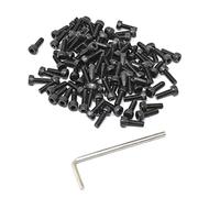 iExcell 100 pezzi M4 x 12 mm Hex Socket Cap Kit Viti Viti a testa esagonale 12.9 Grade Acciaio Legato Finitura Ossido Nero