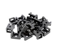 iexcell 100 pezzi neri da 9 mm con base per fascetta portacavi a sella