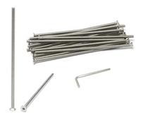 iexcell 20 pezzi M4 x 120 mm passo filettatura 0,7 mm in acciaio inox 304 esagono incassato viti a testa piatta kit bulloni