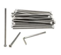 iexcell 20 pezzi M5 x 110 mm passo filettatura 0,8 mm in acciaio inox 304 esagonale viti a testa cilindrica kit bulloni