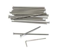 iexcell 25 pezzi M3 x 100 mm passo filettatura 0,5 mm in acciaio inox 304 esagono incassato viti a testa piatta kit bulloni