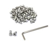 iexcell Kit di 50 viti a testa esagonale in acciaio inox 304 da 1/4-20 x 3/8"
