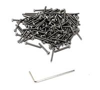 iExcell - Kit di viti a testa esagonale in acciaio INOX 304, M2 x 18 mm, 100 pezzi