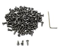 iExcell - Kit di viti a testa esagonale, in acciaio INOX 304, M4 x 10 mm, 100 pezzi