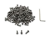 iExcell - Kit di viti a testa esagonale, in acciaio INOX 304, M4 x 12 mm, 100 pezzi