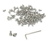 iExcell Viti a esagono incassato, M3 x 6 mm, acciaio inox, 304, 100 pezzi