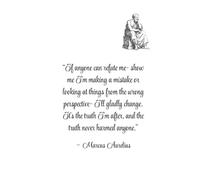 “If anyone can refute me-show me I’m making a mistake or looking at things from the wrong perspective-I’ll gladly change. It’s the truth I’m after, and the truth never harmed anyone.” -Marcus Aurelius