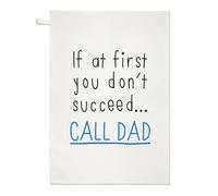 If At First You Non Avere Successo Call Papà Tè Telo Piatto Panno Day Divertente