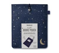 IF Bookaroo Books Stuff Pouch - Moon & Stars, Dark Blue/Gold Books & Stuff Pouch