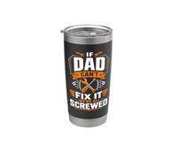 If Dad Can't Fix It We're All Freged Bicchiere termico in acciaio inox doppia parete