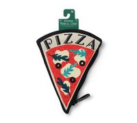 IF - Astuccio Eclectionery - Twill di cotone morbido - Set di cancelleria - Materiale scolastico - Ragazzi e ragazze, Pizza., Animale
