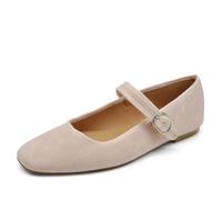 IF Fashion Ballerine Friulane Scarpe Veneziane da Donna con Cinturino Mary Jane G70059 Beige N.38