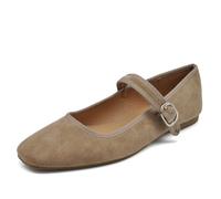 IF Fashion Ballerine Friulane Scarpe Veneziane da Donna con Cinturino Mary Jane G70059 Khaki N.37