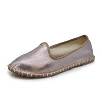 IF Fashion Ballerine Friulane Scarpe Veneziane da Donna in Ecopelle Laminata M526 Bronzo(Grey) N.37