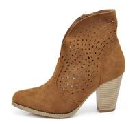 IF Fashion Scarpe da Donna Stivali Stivaletti Cowboy Western Camperos Texani 6652 camel N.40