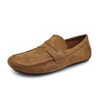IF Fashion Scarpe Mocassini Slip On Loafers Morbidi da Uomo Camoscio Sintetico Pelle Scamosciato 2Y219 Camel N.44
