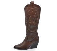 IF Fashion Stivali Cowboy Western Texani Scarpe da Donna A Punta Camperos GA021 brown N.41