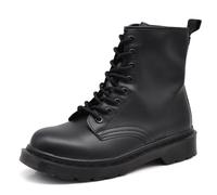 IF FASHION Stivali Stivaletti Militari Combat boots Anfibi da Donna MT88 nero N.38