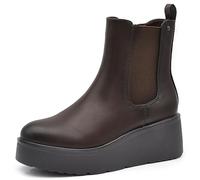 IF FASHION Stivali Stivaletti Scarpe Chelsea da Donna Platform Elastico Zeppa XG110 brown N.37