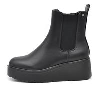 IF FASHION Stivali Stivaletti Scarpe Chelsea da Donna Platform Elastico Zeppa XG110 nero N.38