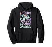 If Found On Land Return To The Ocean Felpa con Cappuccio