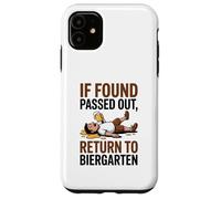 If Found Passed Out Return to Biergarten Oktoberfest Drunk Custodia per iPhone 11