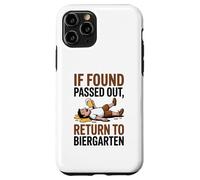 If Found Passed Out Return to Biergarten Oktoberfest Drunk Custodia per iPhone 11 Pro