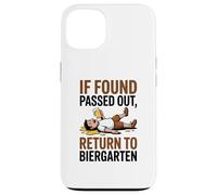 If Found Passed Out Return to Biergarten Oktoberfest Drunk Custodia per iPhone 13