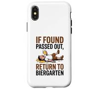 If Found Passed Out Return to Biergarten Oktoberfest Drunk Custodia per iPhone X/XS