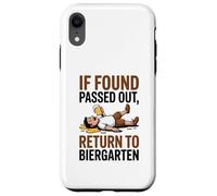 If Found Passed Out Return to Biergarten Oktoberfest Drunk Custodia per iPhone XR