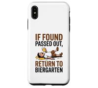 If Found Passed Out Return to Biergarten Oktoberfest Drunk Custodia per iPhone XS Max