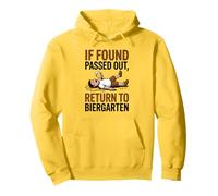 If Found Passed out Return to Biergarten Oktoberfest Drunk Felpa con Cappuccio