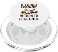 If Found Passed Out Return to Biergarten Oktoberfest Drunk PopSockets PopGrip per MagSafe