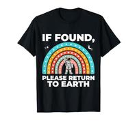 If Found, Please Return To Earth Spazio Meme - Maglietta
