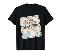 If Found Return To Santorini Maglietta
