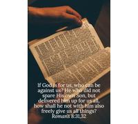 If God is for us, who can be against us? He who did not spare His own Son, but delivered him up for us all, how shall he not with him also freely give us all things? Romans 8:31,32 - Daily Journal